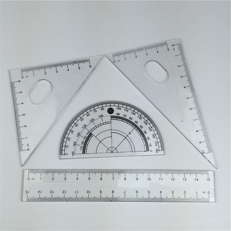 Clear Geometry Drawing Set