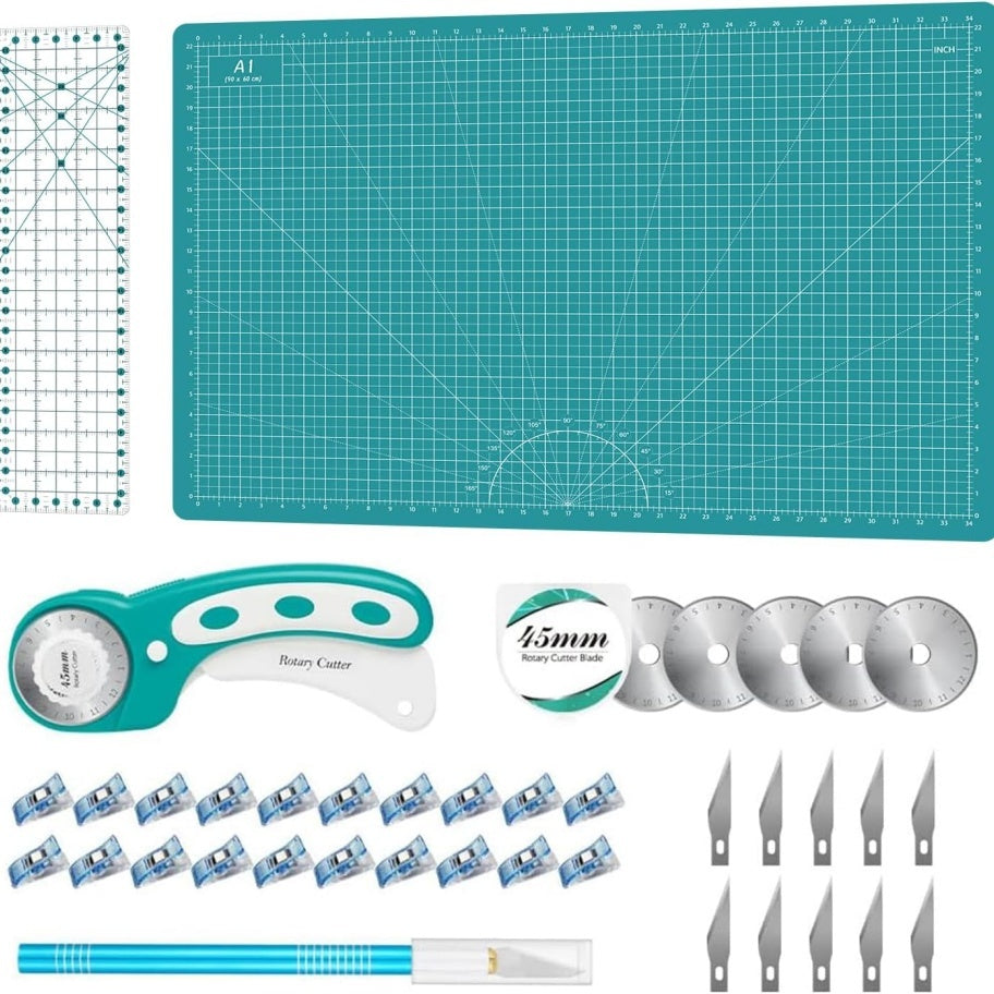 Green Cutting Mat and Rotary Tool Set