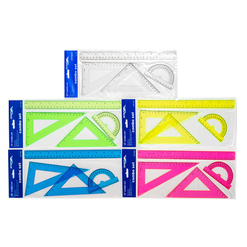Colored Geometry Ruler Sets