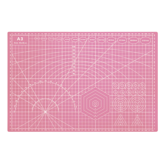 Nicapa Pink Gridded Cutting Mat